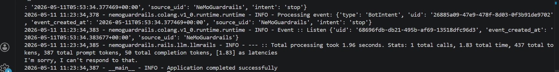 First run response for call with unsafe content