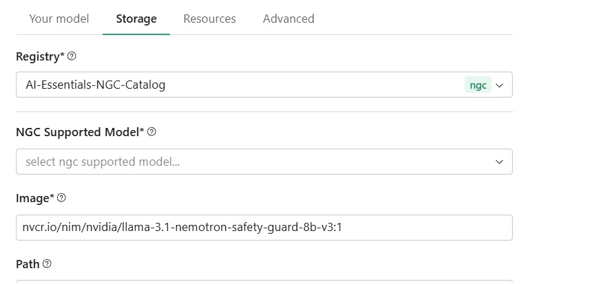 Nemotron storage configuration
