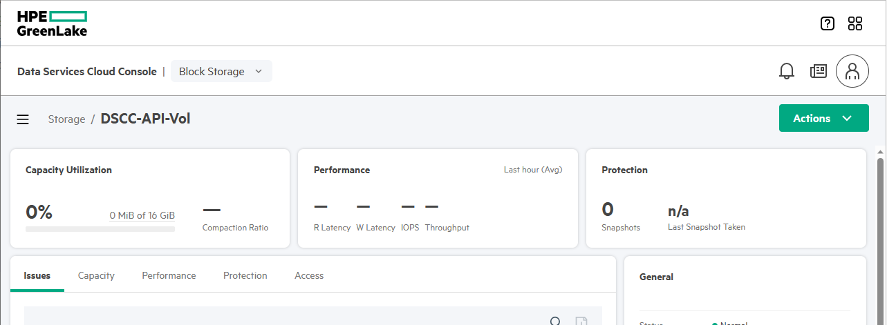 DSCC-API-Vol UI view