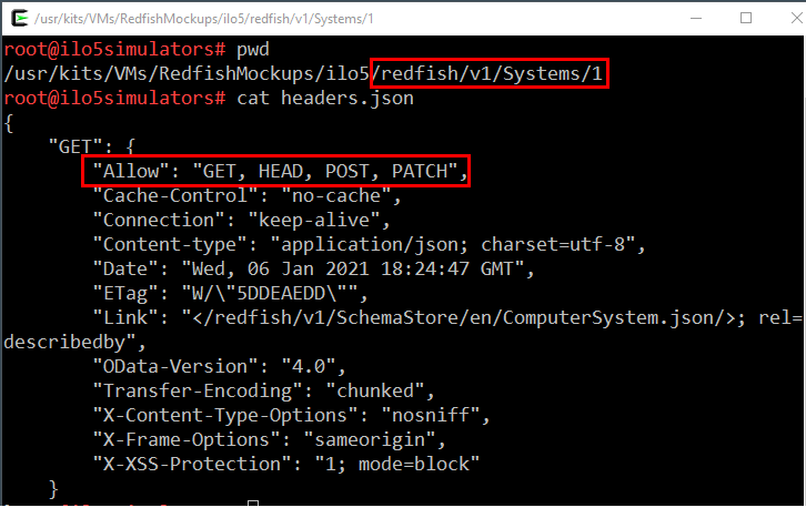 Headers.json example headers.json example