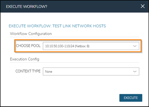 Execute the Workflow