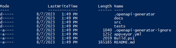 Openapi Generator Output